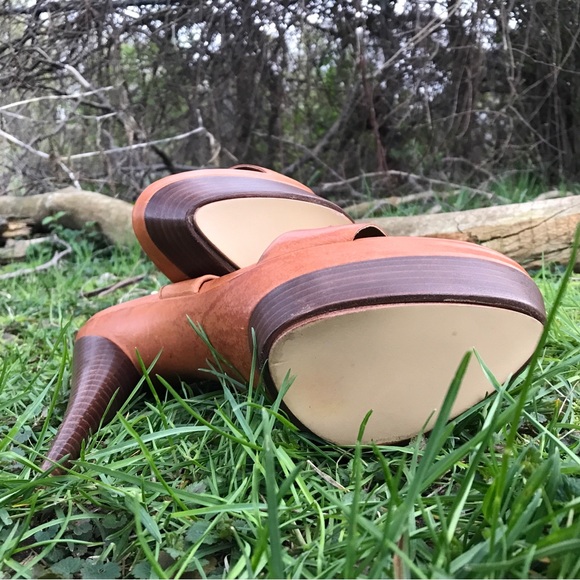 Rachel Zoe Rust Heels Fits Size 10 - Picture 12 of 12